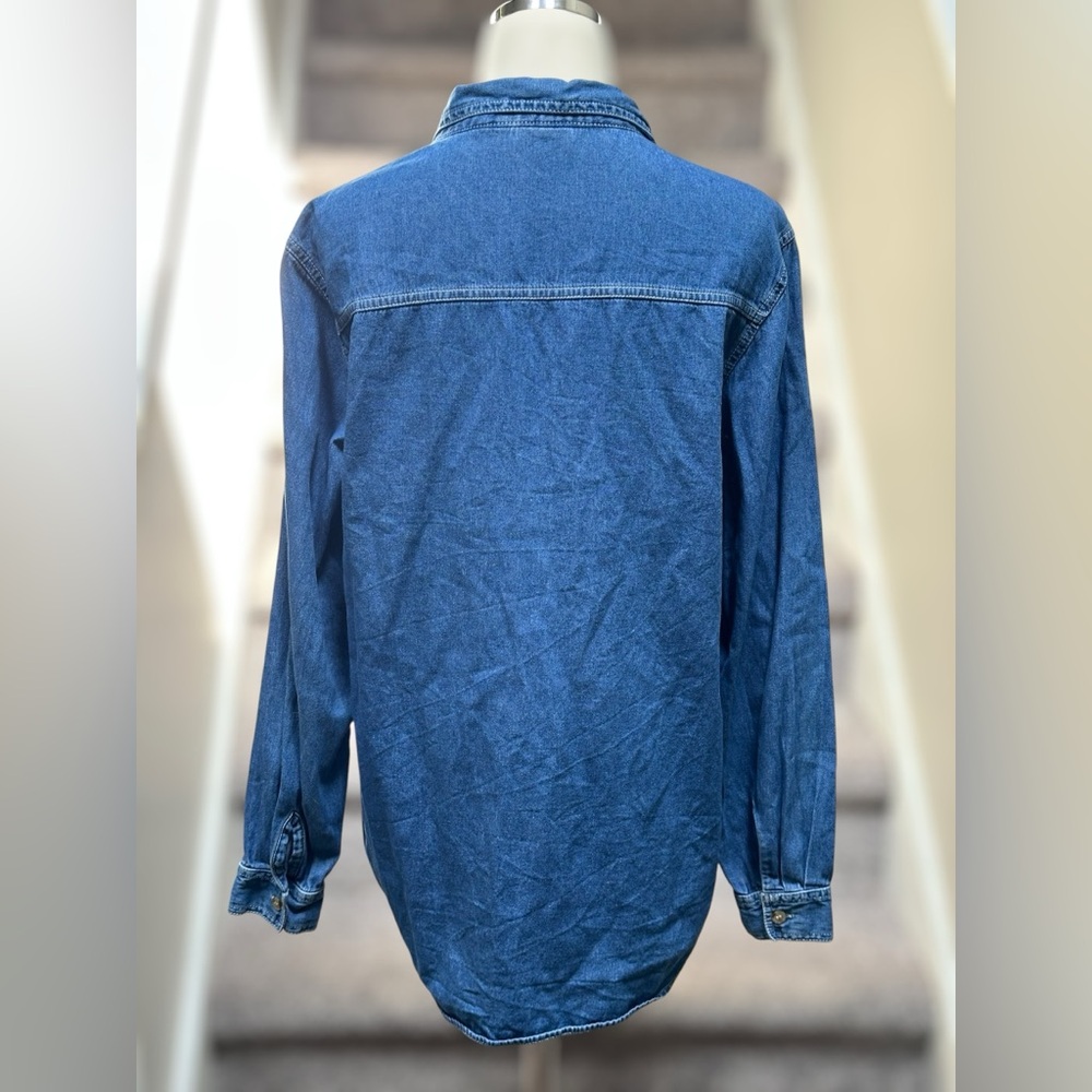 SOLD Vintage Y2K Bobbie Brooks Denim Fall Harvest Embroidered Button Women’s L - Picture 11 of 13
